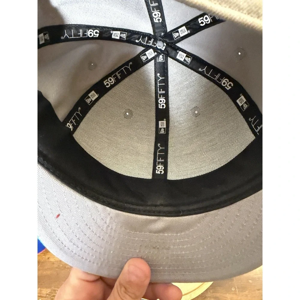 Charlotte Hornets Hat Cap Hardwood Classics New Era SnapBack 59Fifty Gray 7-3/4
